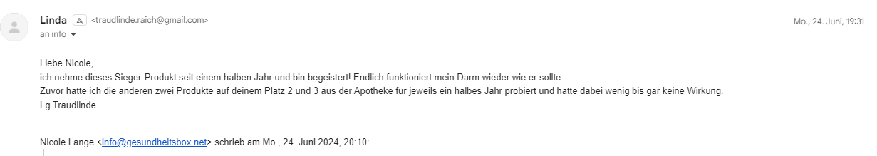 Testimonial Supermikroben Probiotische Lebensmittel